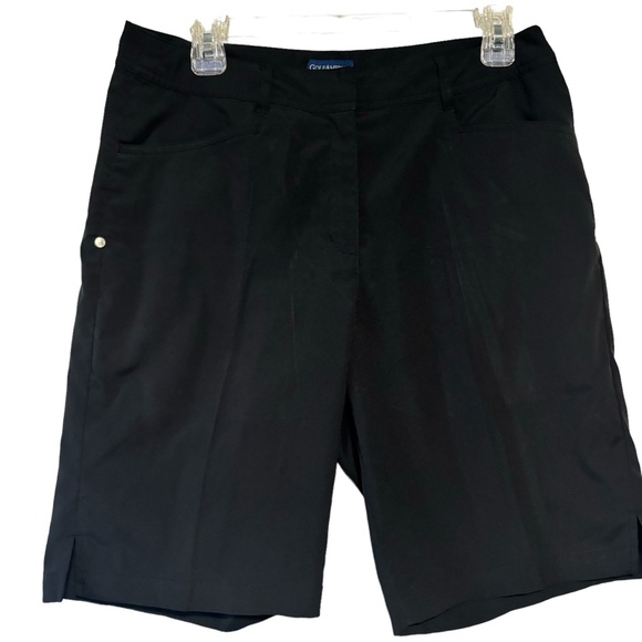 GolfAmerica Golf America black shorts Sz 10 - Picture 2 of 12